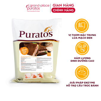Bột Trộn Bánh Mì Lúa Mạch Đen Puratos Grand-Place VN -1Kg