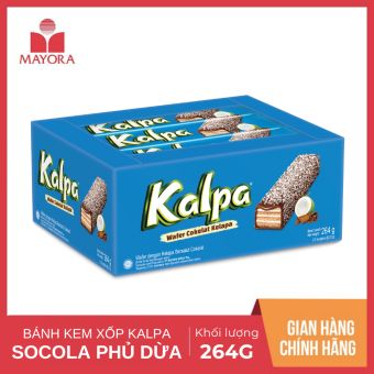 Bánh Kem Xốp Socola Phủ Dừa Kalpa Thái Lan 264g