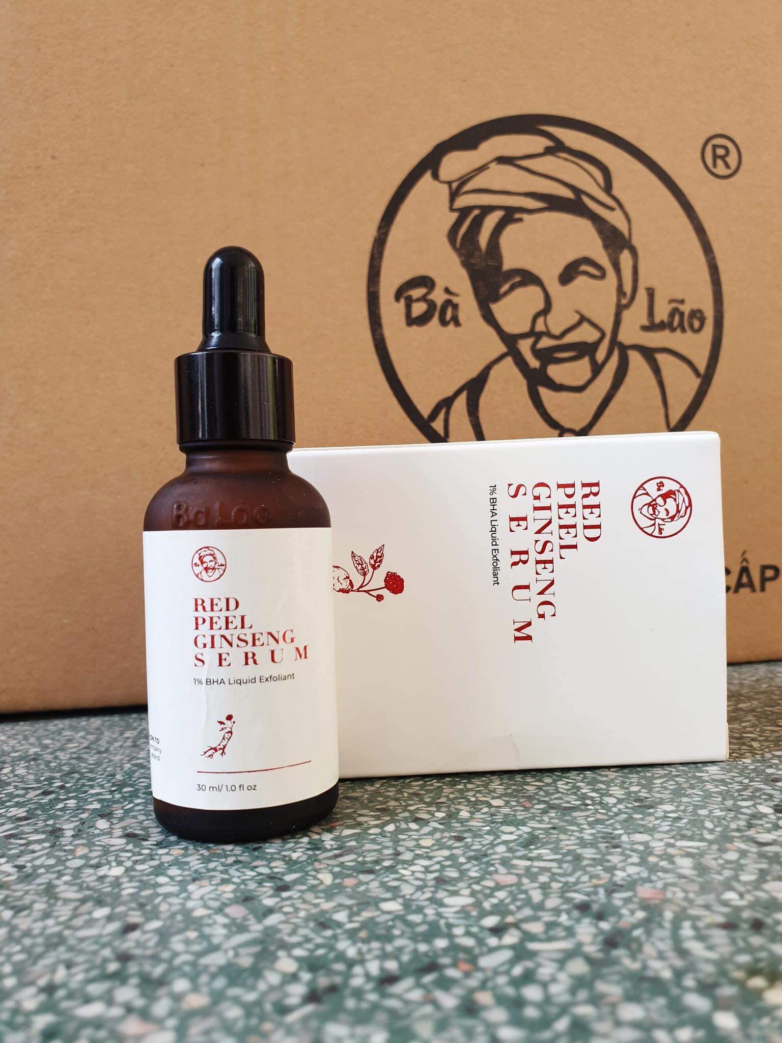 Serum tái tạo da red peel 1% bà lão tái tạo bong da 1% bha mẫu mới