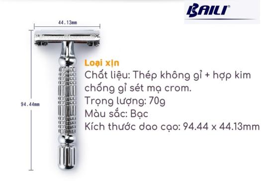 Các Loại Dao Cạo Râu Phong Cách Cổ Điển Gắn Lưỡi Lam Thép Không Gỉ