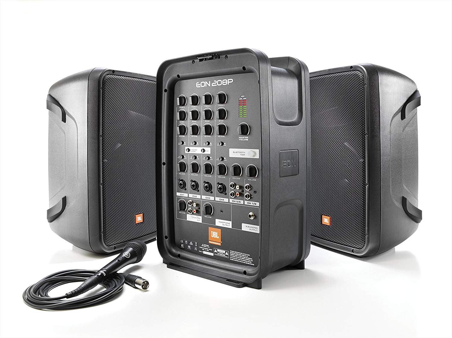 Loa jbl eon208p loa có sẵn công suất,1 bộ có 2 cái.hàng chính hãng