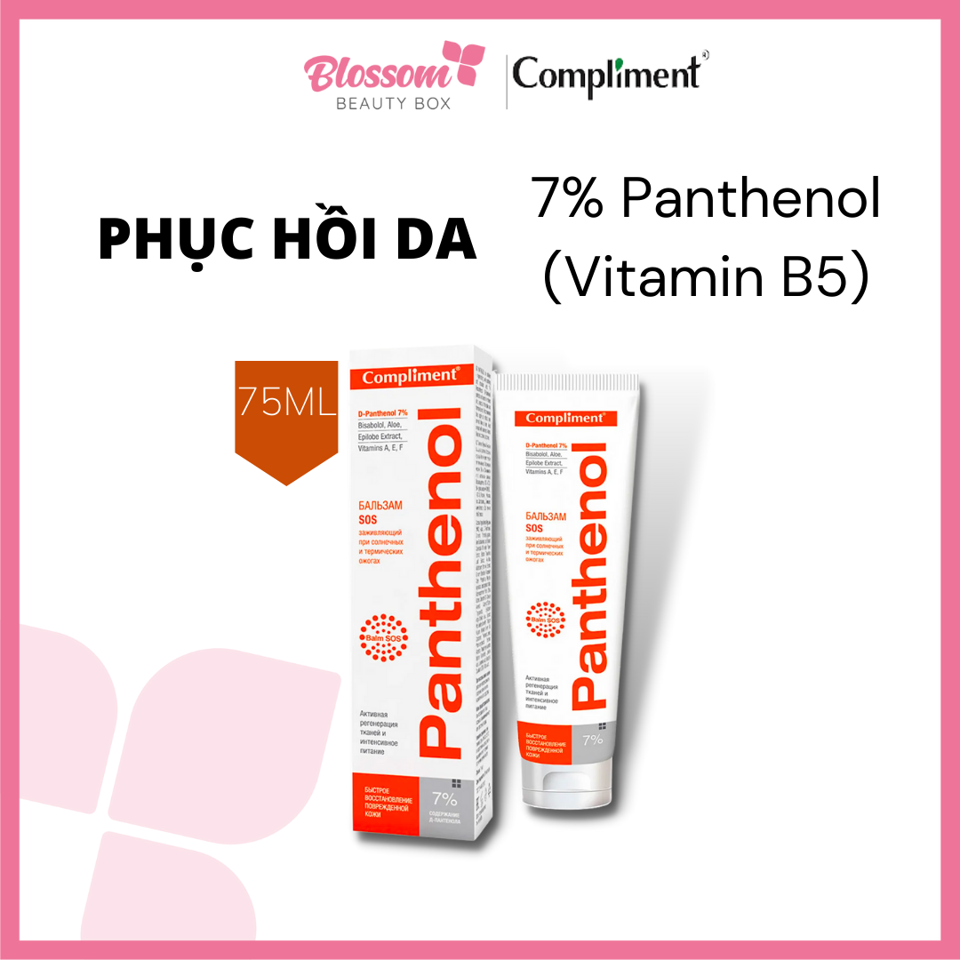 Kem dưỡng / gel làm dịu da phục hồi cháy nắng bỏng da sau nặn mụn Panthenol 7% COMPLIMENT