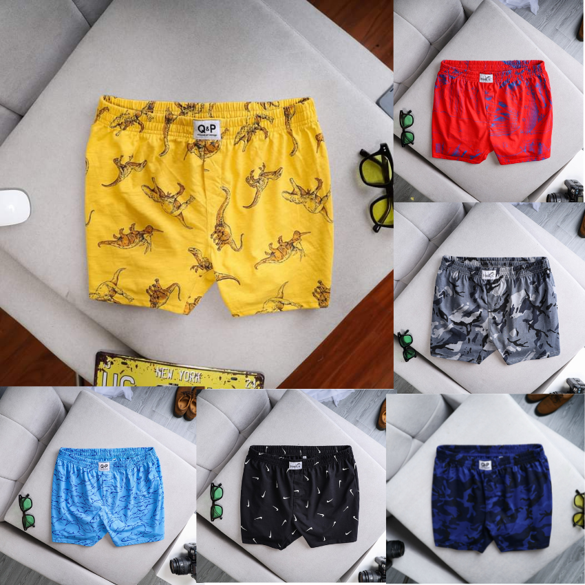 Freeship ComBo 5 Quần Đùi Nam Mặc Nhà Mặc Ngủ Chất Thun Cotton Co Giãn 4 Chiều Mặc Cực Mát