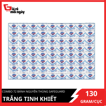 COMBO 72 bánh nguyên thùng Safeguard Trắng 130G