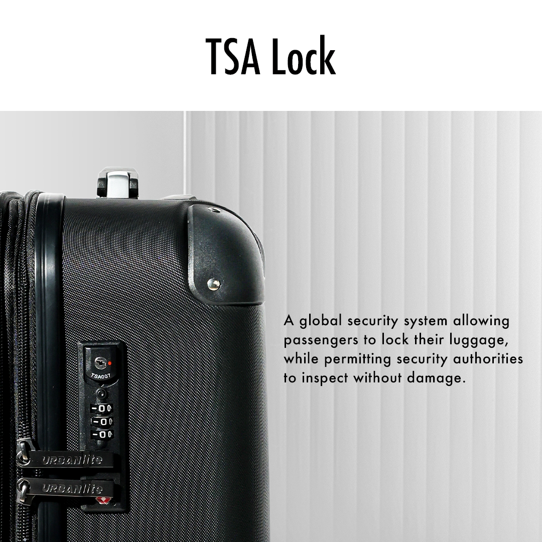 URBANlite VERTEZ  2in1(24"+28")  360° 8-Wheel Spinner | TSA Lock I Expandable |Corner Guard Hard Case Luggage-ULH 22915
