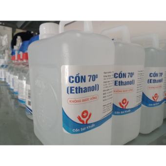 Cồn 70 độ, sát khuẩn rửa tay trực tiếp can 5L