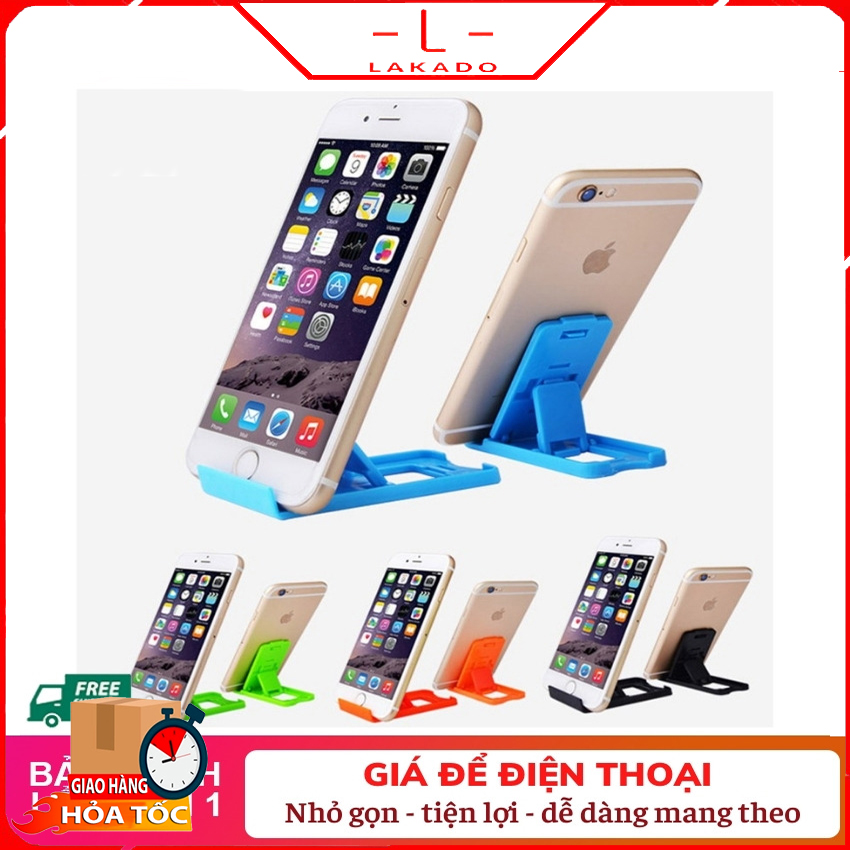 Giá đỡ điện thoại mini giá rẻ bằng nhựa để bàn đặt điện thoại đứng hoặc nằm ngang xem phim nghe nhạc không mỏi tay-Bachhoamota