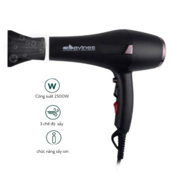 Máy sấy tóc Davines 6690-2500w chuẩn salon sấy khỏe có hương thơm, ánh sáng xanh dương khi sấy