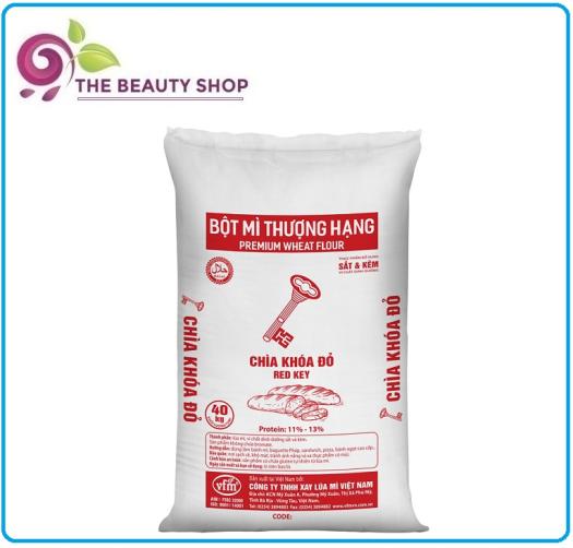 Bột Mì Đa Dụng Cao Cấp Chìa Khoá Đỏ Số 11-13 (1kg) - HSD 3 tháng kể từ ngày sản xuất (HÀNG TÁCH RA TỪ BAO 40kg)