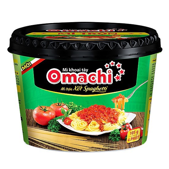 Mì trộn Omachi sốt Spaghetti hộp 105g