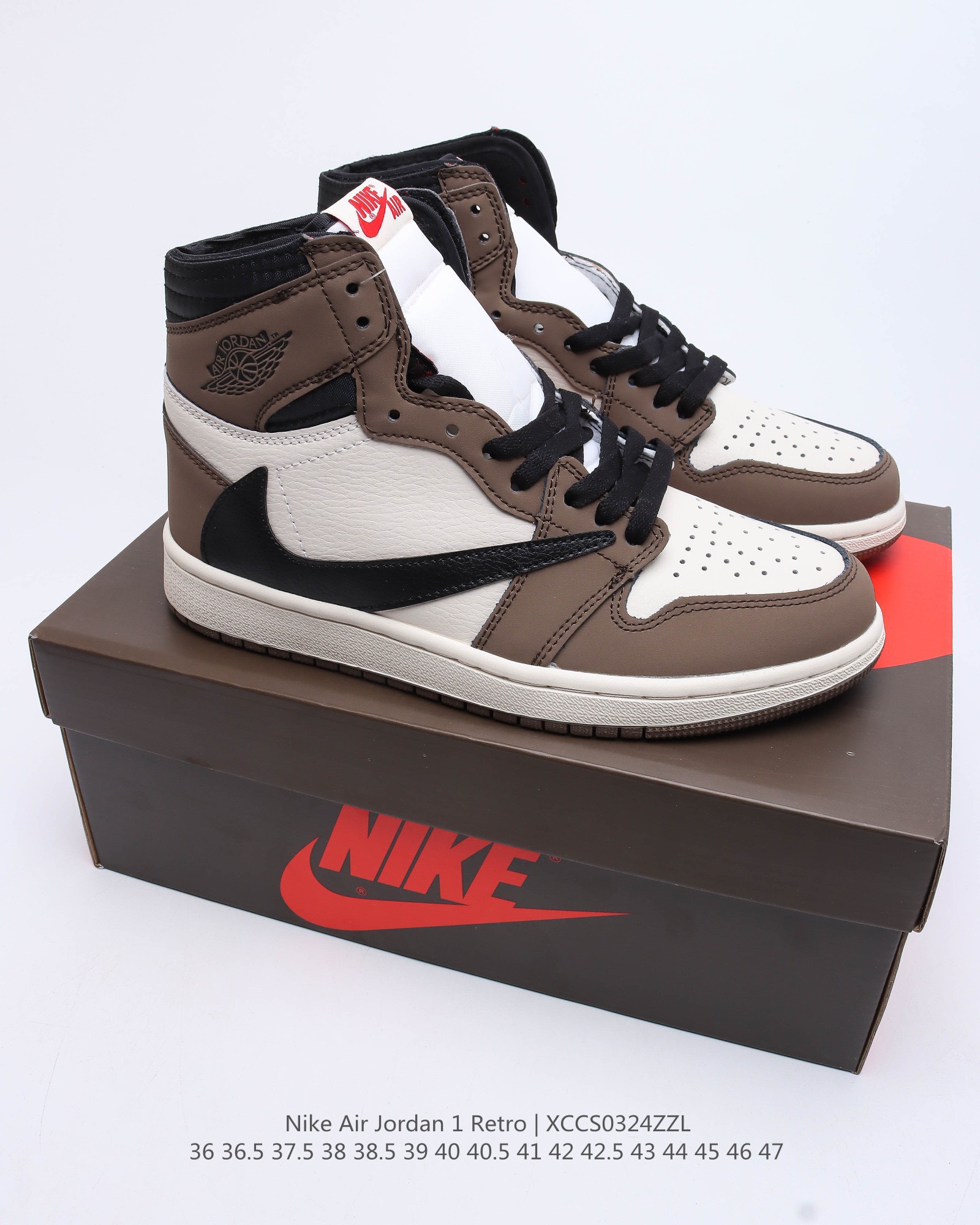 Giày sneaekers nam nike air jd x travis scott