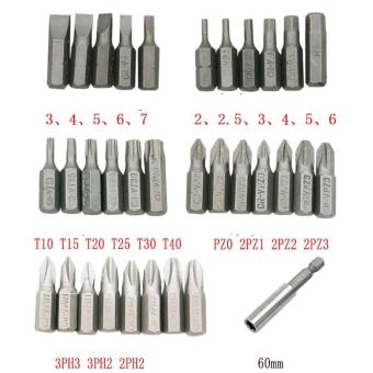 Bộ đầu vặn vít cho máy khoan chân lục giác 33 chi tiết hay bộ tua vít cho máy khoan