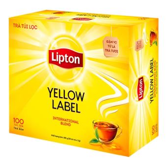 TRÀ ĐEN LIPTON túi lọc NHÃN VÀNG YELLOW LABEL - HỘP 100 TÚI - XUKAKIDS shop
