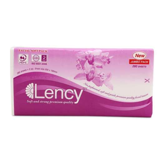 Combo 4 gói Khăn giấy lụa Lency 180 tờ (3 lớp)