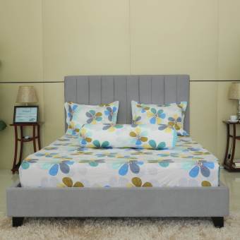 Bộ Drap gối cotton hoa Hometex