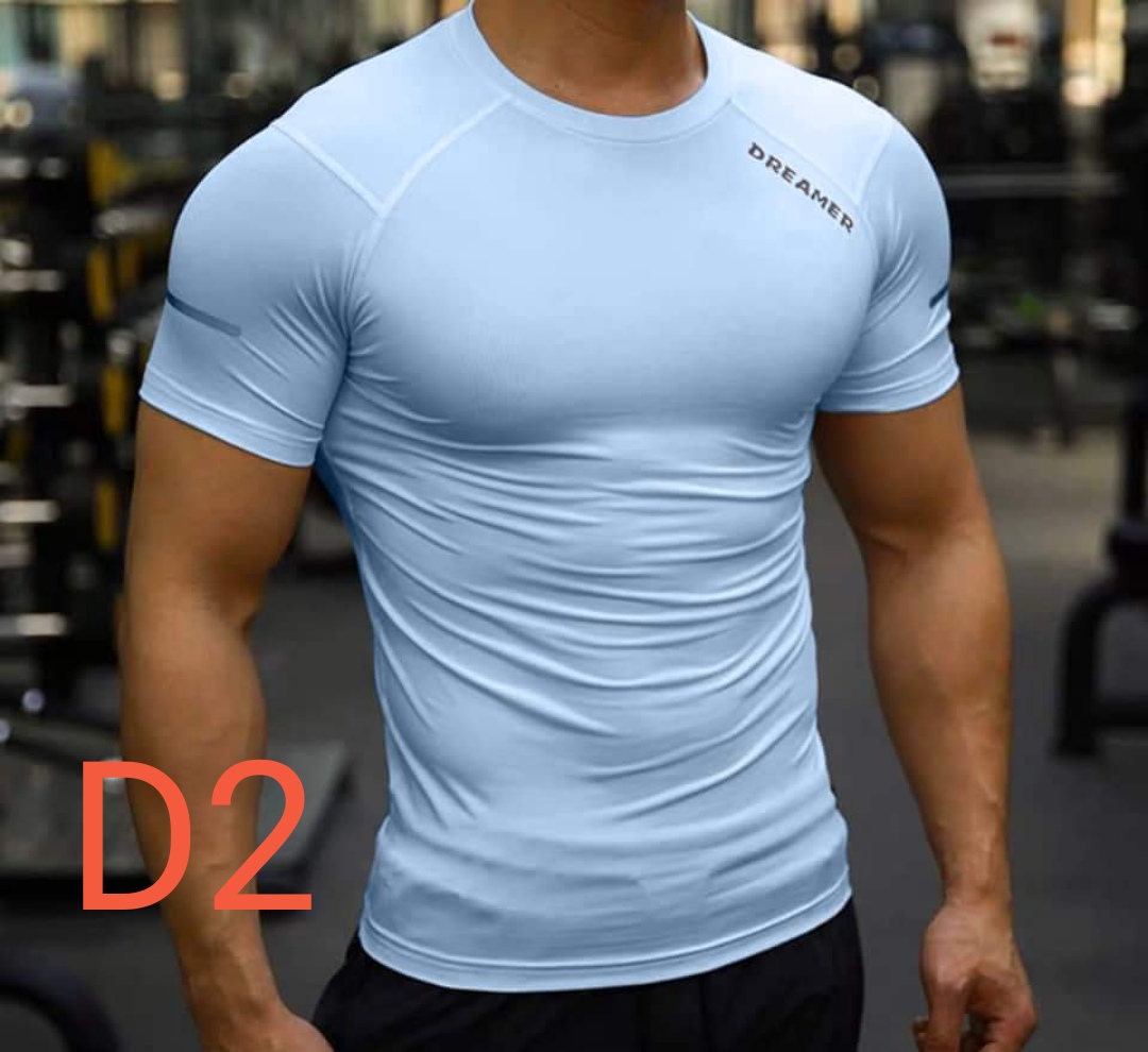 Áo Tập Gym, Áo Thể Thao Nam Ôm Body, Thun Lạnh Co Dãn 4c DREAMER - 1