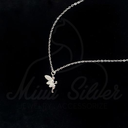 Vòng cổ bạc nữ Miuu Silver dây chuyền bạc 925 thiên thần Tinker Bell Necklace