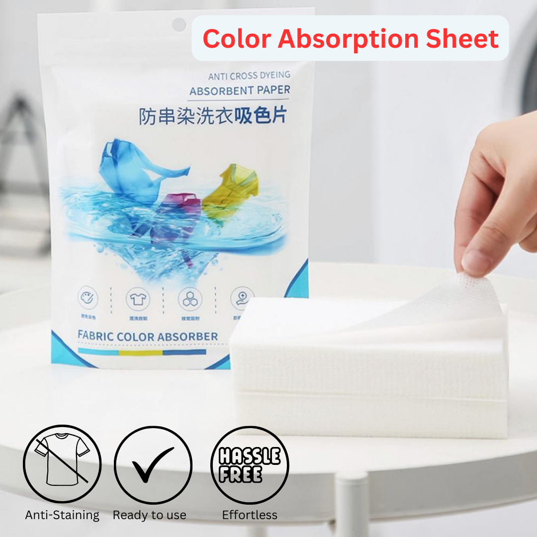 50pcs Anti-color Run & Color Absorption Laundry Sheets