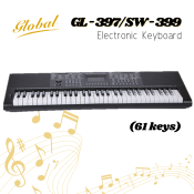 Global GL-397 APP 61 Key Electronic Keyboard with OK-Stand