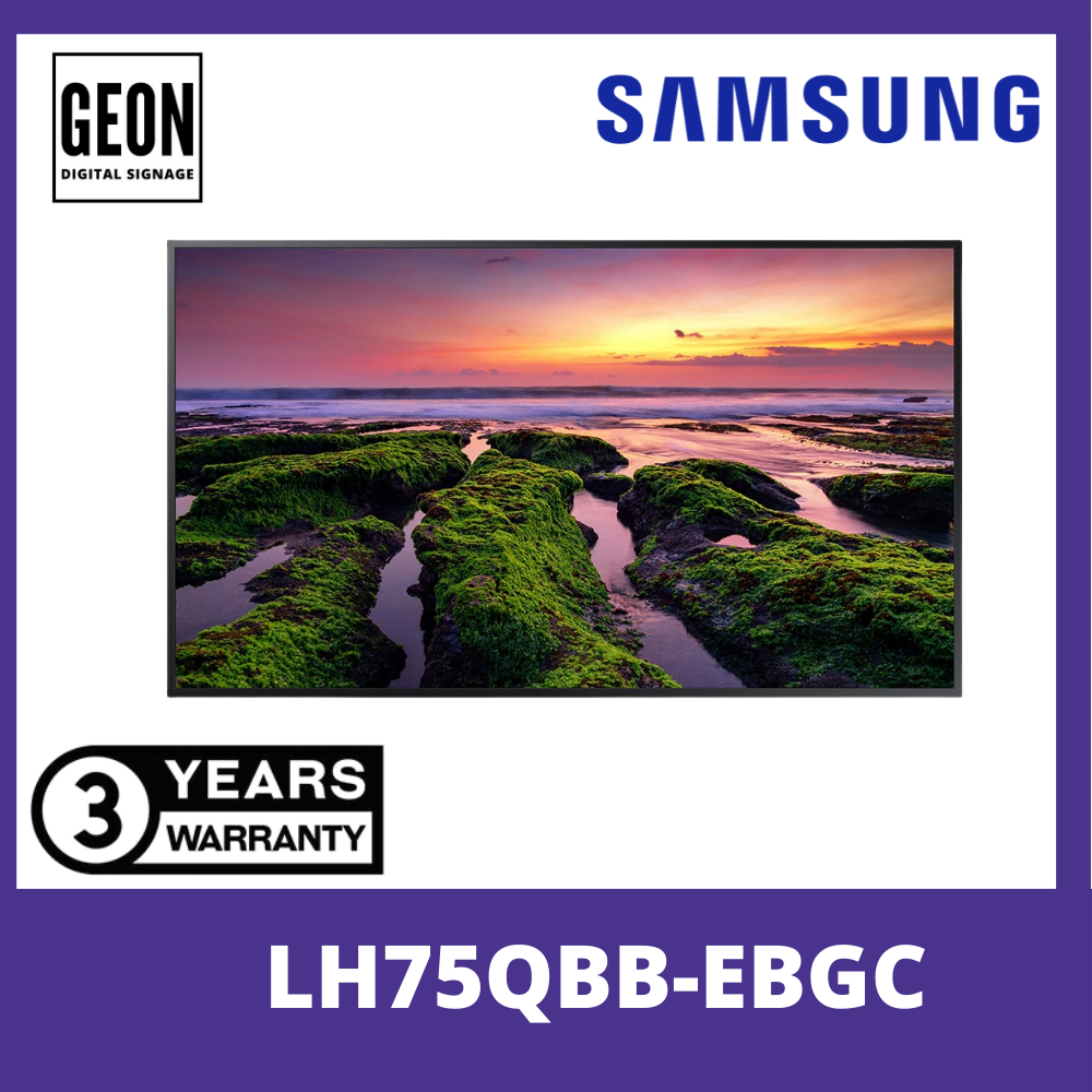 SAMSUNG 75" Inch LH75QBB-EBGC QB75B QBB Series 4K UHD Digital Signage