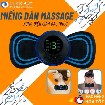 Đệm Massage Cổ Vai Gáy, Bắp Tay, Lưng Bằng Sung Điện Giảm Đau Nhức Hiệu Qủa - Miếng Dán Mat xa Toàn Thân 10 Chế Độ