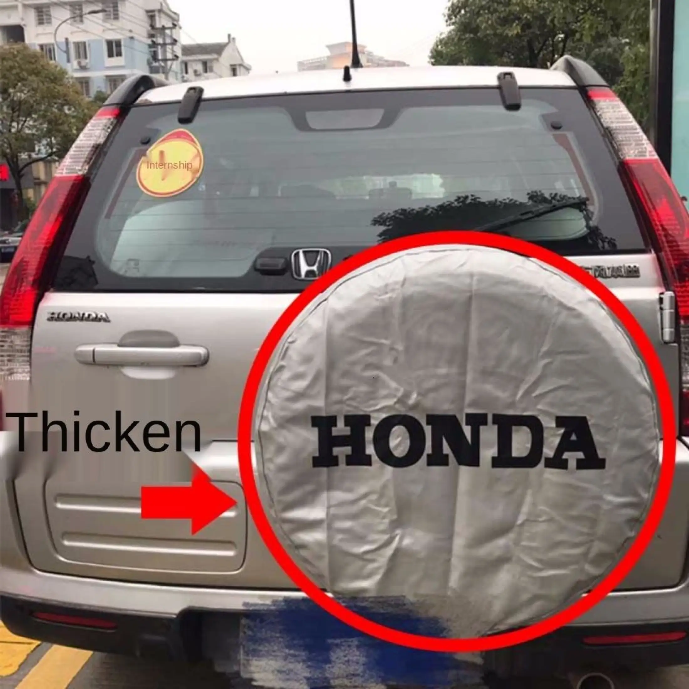 2005 honda crv spare tire cover size