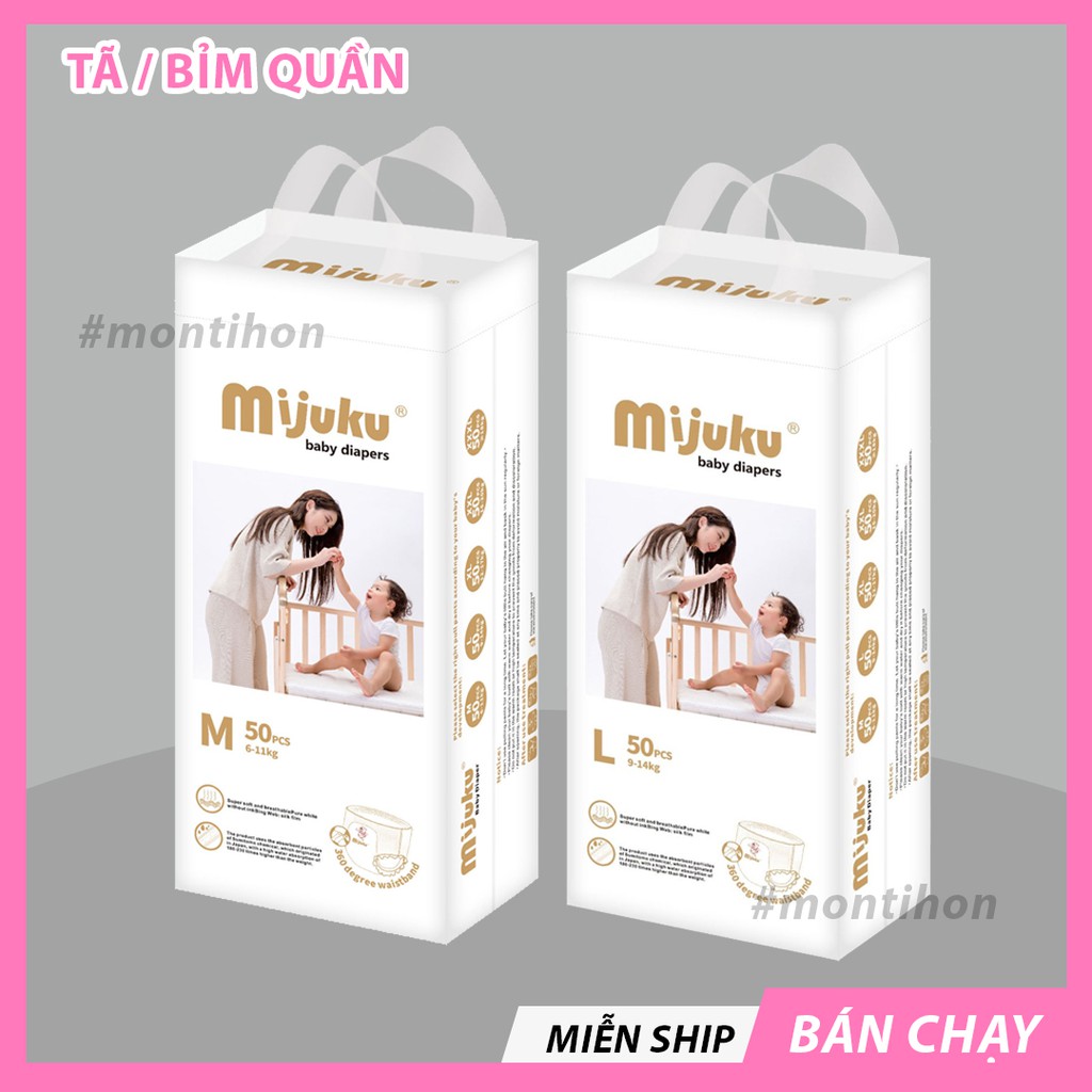 Tã quần cao cấp mijuku s100/m100/l100/xl100/xxl100/xxxl100