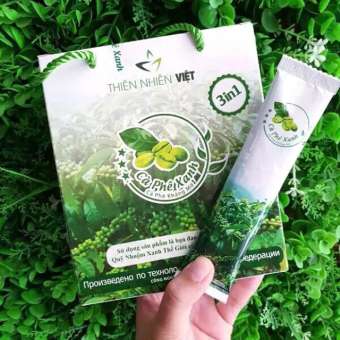 SỈ Hộp 30 gói cà phê xanh kháng mỡ THIÊN NHIÊN VIỆT 30 GÓI