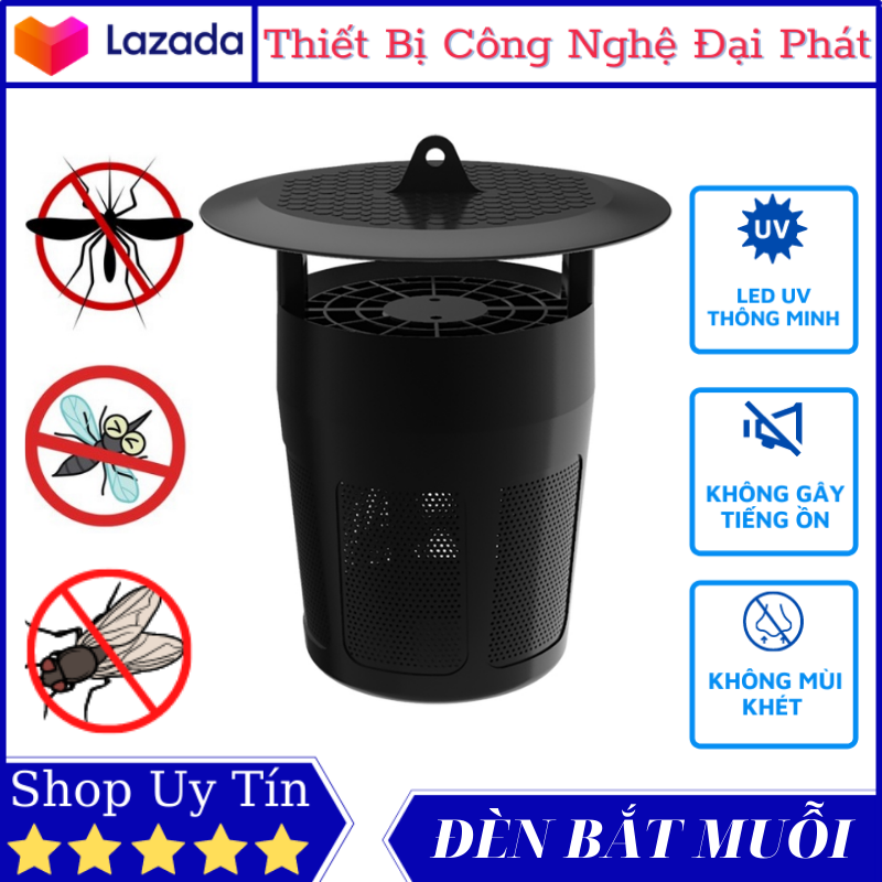 Đèn bắt muỗi rạng đông dbm01 5w máy bắt muỗi thông minh sử dụng led uv không gây tiếng ồn và mùi khét - bảo hành 12 tháng