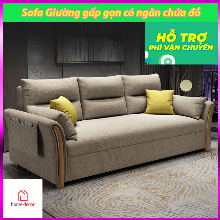 [1m5x1m9] Giường Sofa Gấp Gọn Thông Minh Thành Ghế Sofa – Giường Ngủ Thông Minh M026