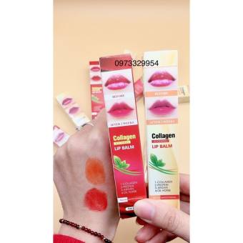 Dưỡng kích màu Mỹ, dưỡng môi kích màu Colagen sẵn hai màu đỏ ,cam- Thẩm mỹ MT