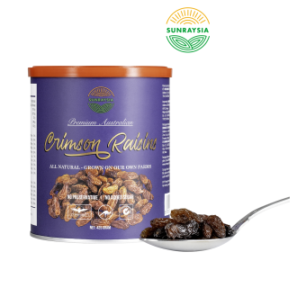 Nho khô cao cấp Úc Sunraysia Crimson 425g