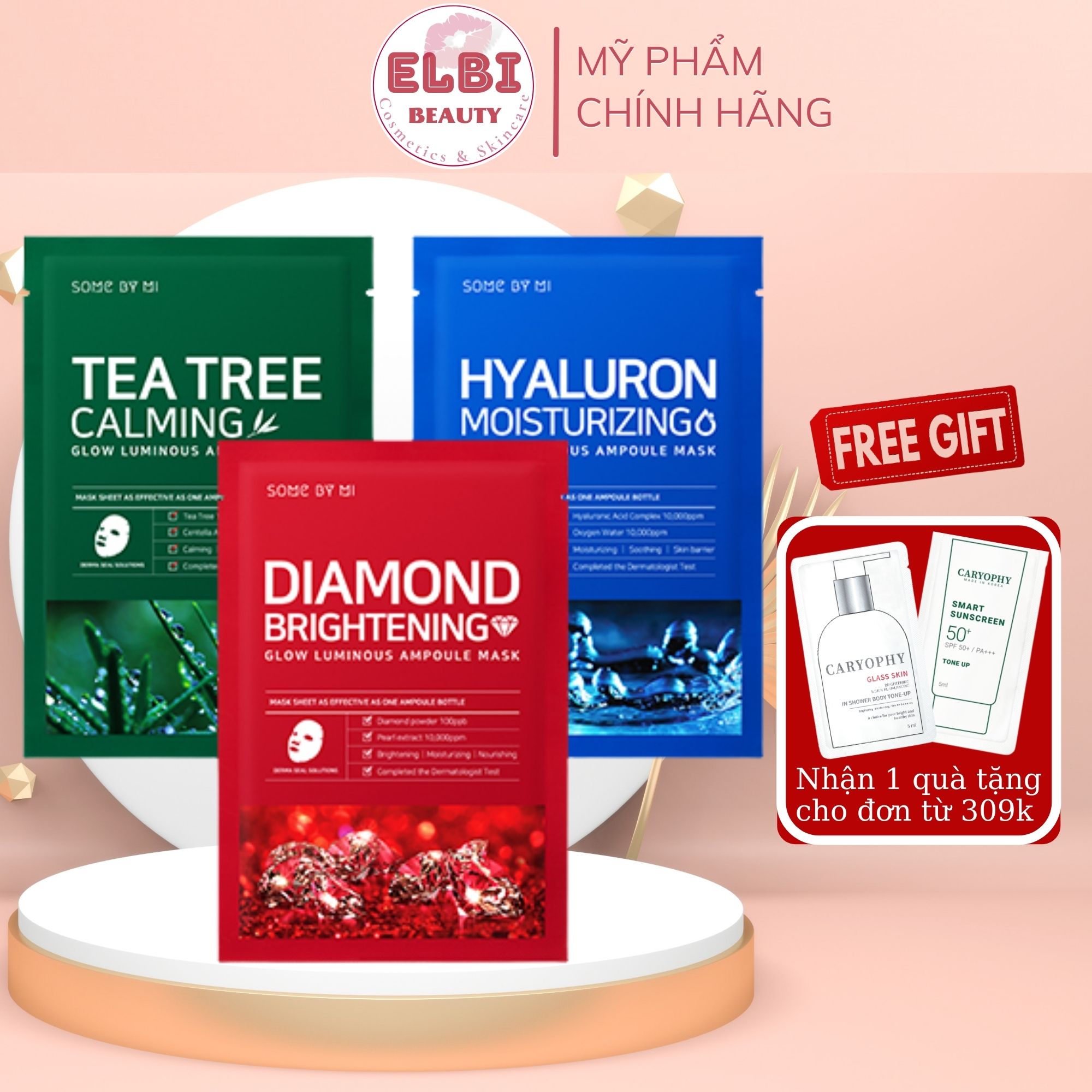 Mặt nạ giấy some by mi glow luminous ampoule mask 25g