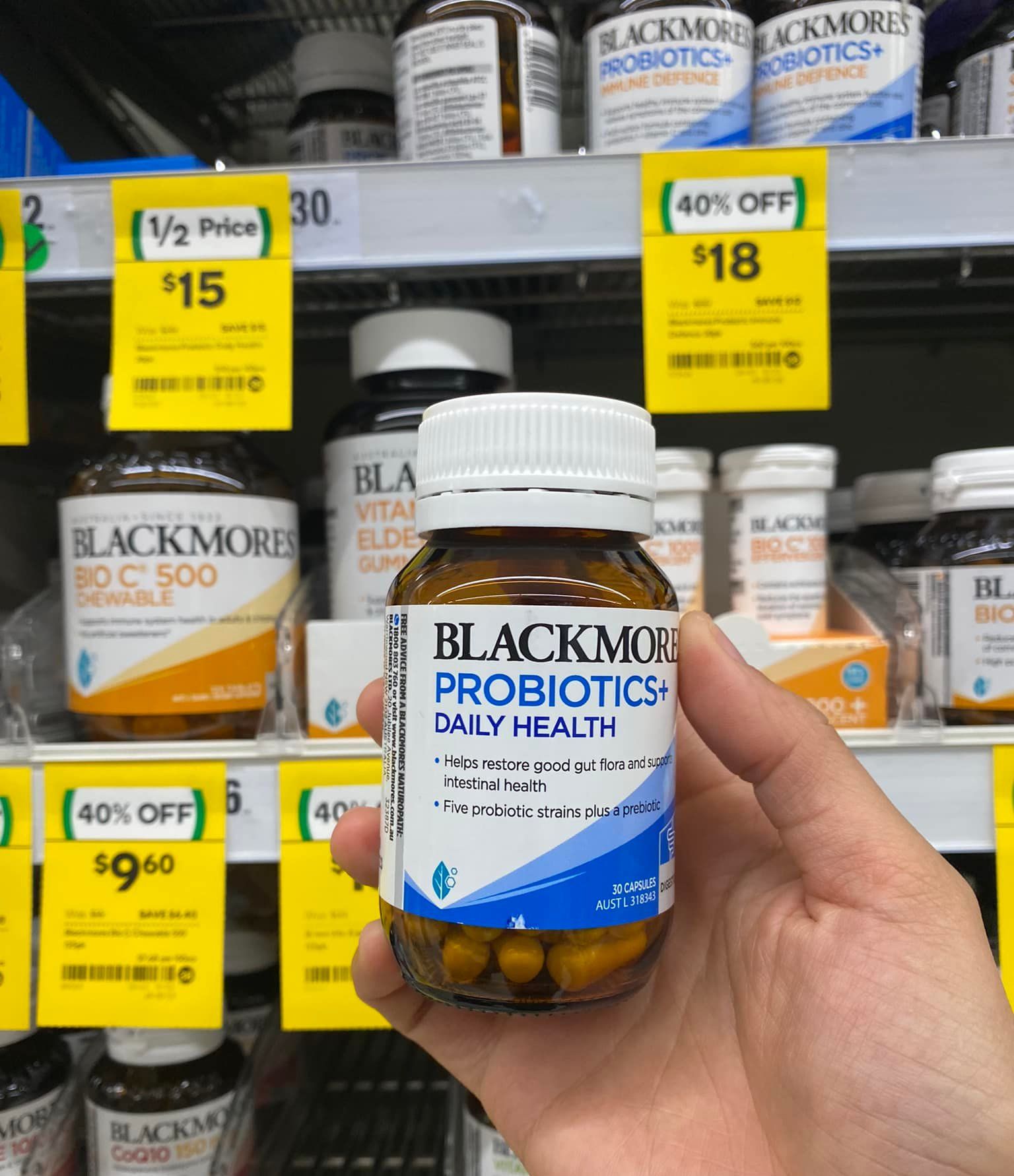 Men vi sinh Blackmores Probiotics Adults Daily - 30 viên