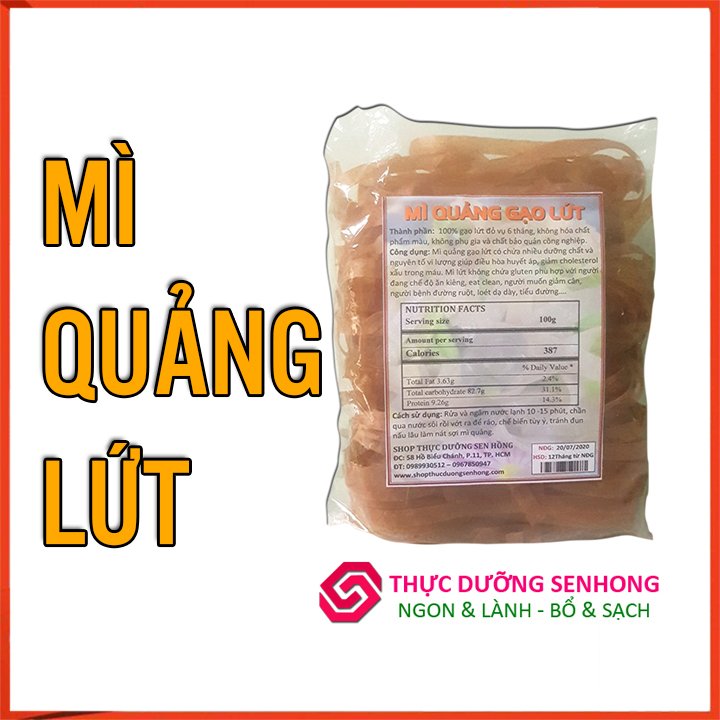 Mì quảng gạo lứt (500gr) Ngon và lành - Bổ và sạch