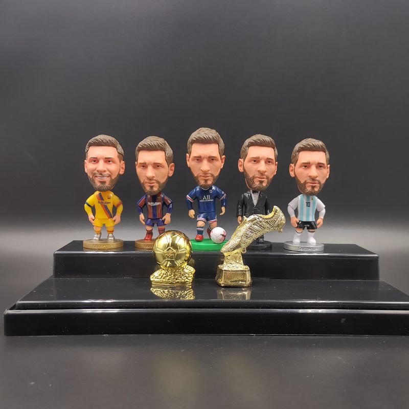 Lionel messi nhân vật hành động mini bộ sưu tập búp bê sự nghiệp của lionel messi