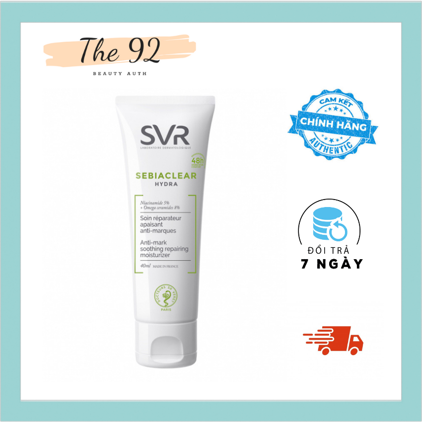 Kem dưỡng cho da dầu mụn svr sebiaclear hydra 40ml the 92.beauty