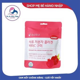 Kẹo dẻo vị lựu Dưỡng da sáng mịn-Boto Collagen Gummy Hàn Quốc