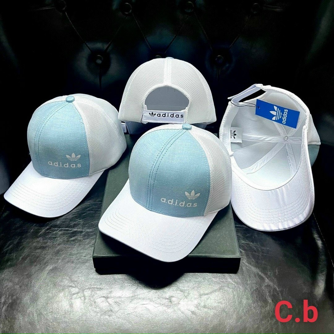 Nón/Mũ kết lưỡi trai xanh Jeans phối lưới thể thao in adas thời trang Nam Nữ