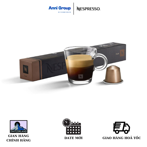 HCM - Nespresso Coffee Capsule COSI Mild and Delicately Toasted New Date 2023 Intensity 04 (10 pills/ box)- Viên nén cà phê COSI Rang nhẹ & Tinh tế Độ Đậm 04 Hộp 10 viên- Anni Group