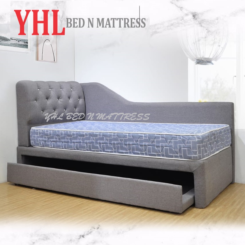 Cabecero YHL Button 3 en 1 con somier extraíble con/sin separador (colchón no incluido)