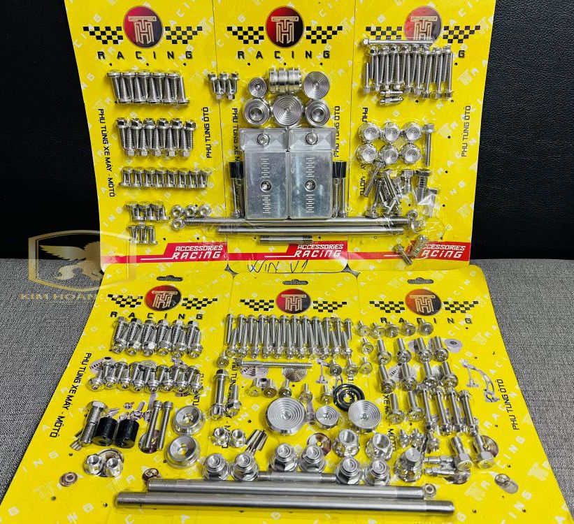 Combo nguyên bộ Full dàn áo,dàn chân Ốc Salaya THÁI THRACING gắn xe máy Winner Sonic Exciter Sirius xăng cơ FU LED RS2017 wave A110 Raider Satria