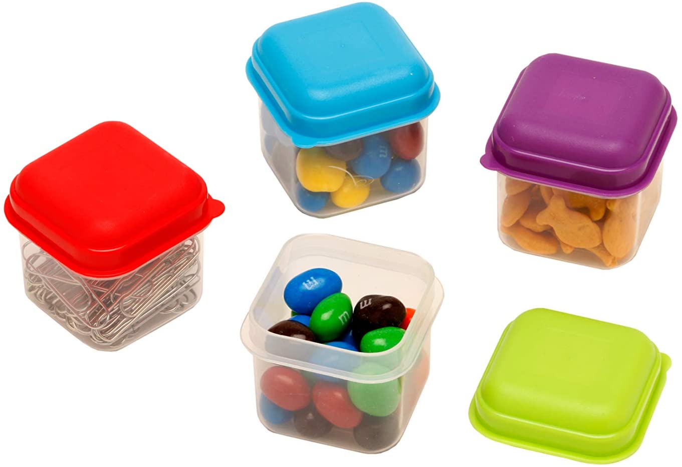 8 Pcs Mini Plastic Boxes Set - 5.5 cm - Online Shopping in Pakistan