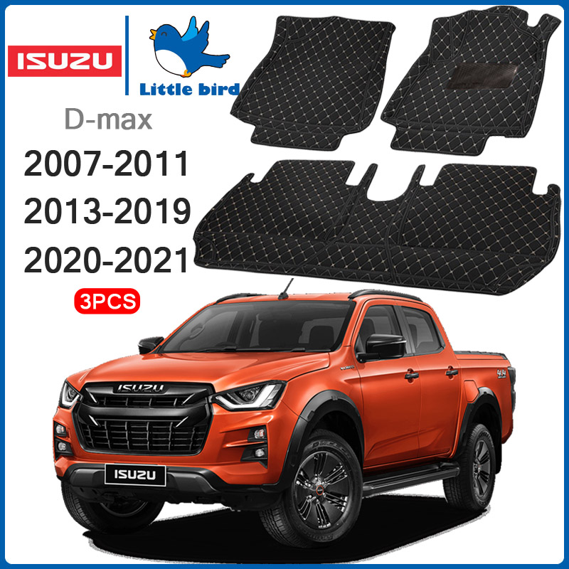 Little Bird พรมปูพื้นเข้ารูปรถยนต์ Isuzu D-max 2007-2026 พรมปูพื้นรถยนต์ พรมรถยนต์ การรับประกันคืนสินค้าภายใน7วัน Dmax ราคา 1,599 บาท*ส่งฟรี