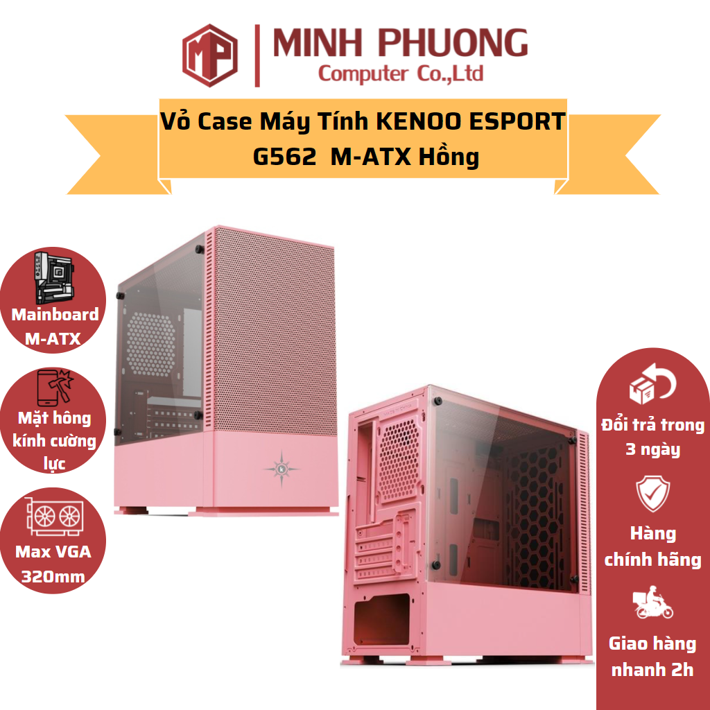 Vỏ case máy tính kenoo esport g562 m-atx