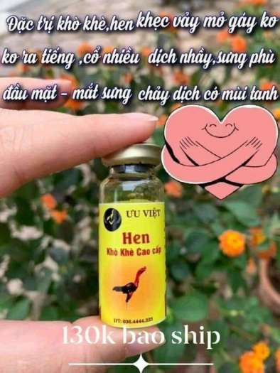 Trị Hen tiêm Gà ƯU Việt