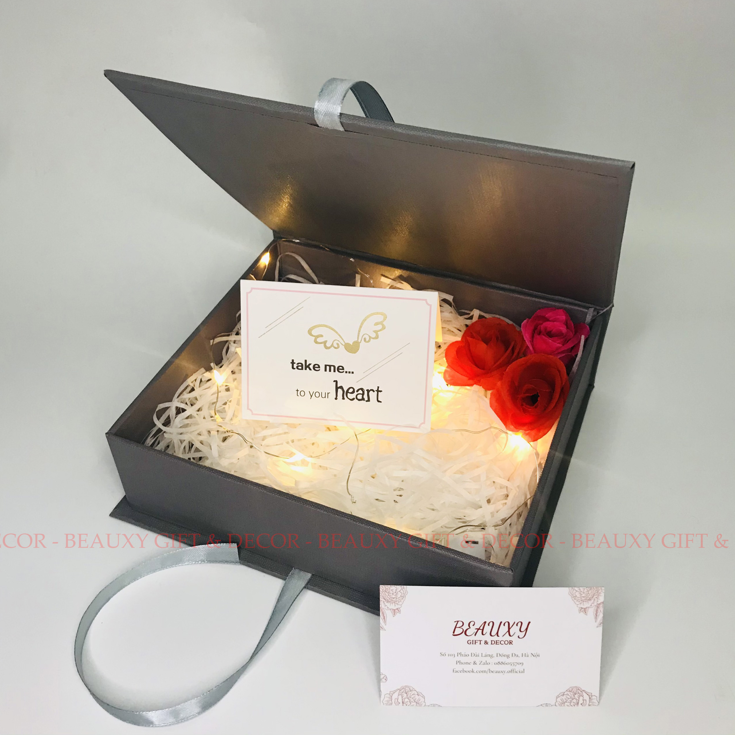 Hộp quà tặng đựng son, hộp quà sinh nhật, hộp quà tặng valentine