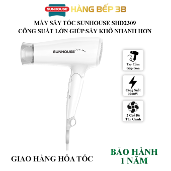 Máy sấy tóc Sunhouse SHD2309 - Hàng Bếp 3B - Bảo hành 1 năm toàn quốc