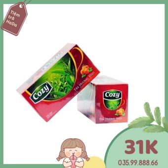 Trà Cozy đào 20 túi lọc trà hoa quả cam sả.