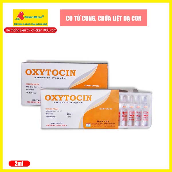 Thuốc Thú Y Oxytocin Hanvet Trị Khó Sinh ống 2ml